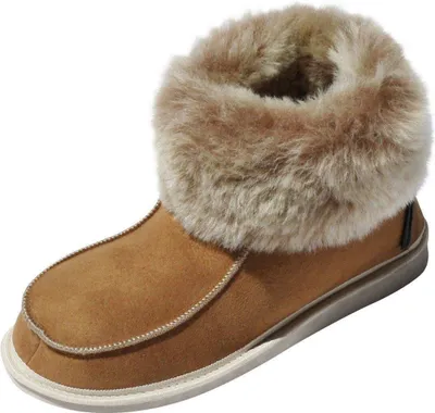 Produktbild von Lammfell Hausschuhe ZUGSPITZE COGNAC - Schuhgröße: EUR 36