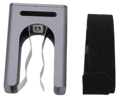 Image de Porte-cigare magnétique, support en alliage d'aluminium avec sangle réglable, idéal pour le golf, les barbecues et la pêche, compatible avec les cigares d'un diamètre de