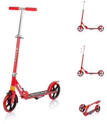 Obrázek produktu pro Dětská koloběžka Chipolino OmegaPolyuretankola ABEC-7 ložiska nastavitelná skládací brzda červená