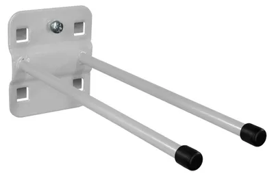 Produktbild von ADB Lochwand-Halter, doppelt mit geradem Hakenende, 150 mm