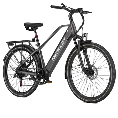 Obrázok produktu pre Elektrické bicykel, mestský model a holandský model, s batériou 522 Wh, motorom 45 Nm, 36V a 14,5 Ah, s dojazdom až 120 km, vhodný na dochádzanie do práce a víkendové výlety, s zadnými svetlami, prevodovka SHIMANO 7-stupňová