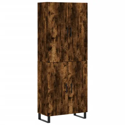 Produktbild von Highboard Räuchereiche 69,5x34x180 cm Holzwerkstoff