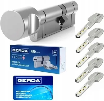 Produktbild von Gerda PRO G 35/60 Schließzylinder mit Knauf Zylinder Anbohrschutz