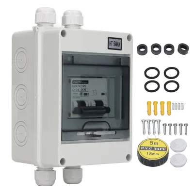 Obrázek produktu pro Stejnosměrný miniaturní jistič, 2P, 125A, IP65, vodotěsný, odpojovač pro solární fotovoltaický systém, 1000 V