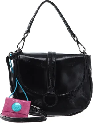 Immagine prodotto di Gabs Pelle borsa a tracolla borsetta Bea Glass Tube Black Crossbody Bag Nero