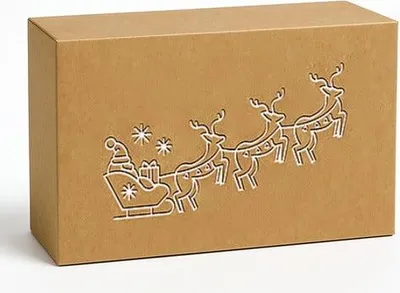 Image de Coffret haut de gamme pour 3 bouteilles de vin CHARIOT 360 x 260 x 93 mm