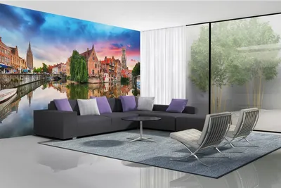 Produktbild von Vlies Fototapete BRÜGGE, BELGIEN 375 x 250 cm (inkl. Kleister) - Vlies Tapete, Wandtapete, Wandbilder - Tapete für Wohnzimmer Schlafzimmer, Büro, Küche - Montagefertig