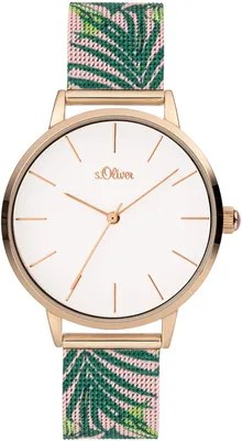 Produktbild von S.Oliver SO-3980-MQ Damen-Armbanduhr, Edelstahl-Gehäuse, Metall-Armband