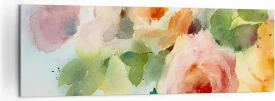 Produktbild von Bild auf Leinwand - Leinwandbild - Rose Blume Garten - 160x50cm - Wand Bild - Wanddeko - Wandbilder - Leinwanddruck - Bilder - Kunstdruck - Wanddekoration - Leinwand bilder - Wandkunst - AB160x50-3910