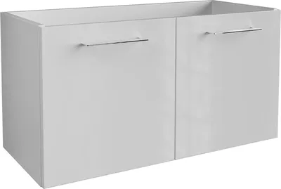 Produktbild von FACKELMANN Waschtischunterschrank LIMA / Badschrank mit Soft-Close-System / Maße (B x H x T): ca. 80 x 42 x 35 cm / hochwertiger Badezimmerschrank / Korpus: Weiß / Front: Weiß Hochglanz