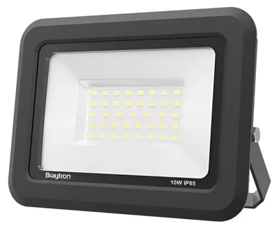 Immagine prodotto di Proiettore LED Braytron 10 W, bianco freddo 6500 K, 800 lm, 120°, alluminio nero, IP65, per esterni