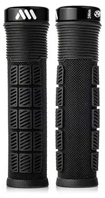 Immagine prodotto di Manopole per bicicletta, modello "Rise Grip", compatibili con manubri da mountain bike (MTB), colore nero