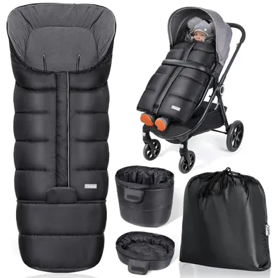 Produktbild von Universeller Fußsack für Kinderwagen, wasserdicht und verstellbar