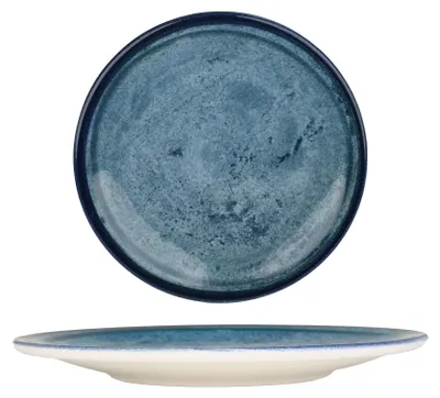 Zdjęcie produktu dla Talerzyki deserowe Kütahya Porselen – Blue Stone – porcelana – 21 cm