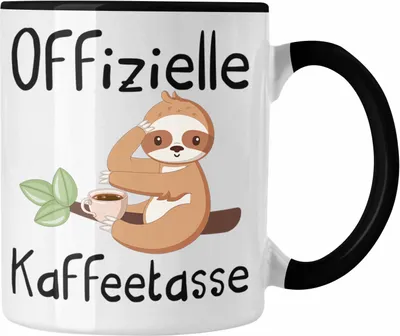 Produktbild von Trendation - Offizielle Kaffeetasse Geschenk Kaffeetrinker Geschenkidee Kaffee-Tasse (Schwarz)