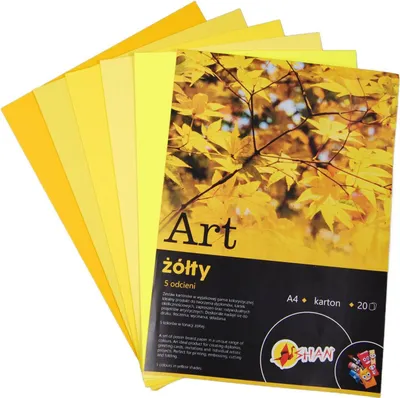 Zdjęcie produktu dla Blok kolorowy ART żółty A4 20 ark