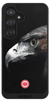 Produktbild von NIVOCASE Handyhülle für Samsung Galaxy S25 Hülle NIVOpure Case Schwarz Europameisterschaft Eintracht Frankfurt Offizielles Lizenzprodukt