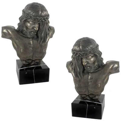 Imagen del producto de Art-Dog Busto – Jesús – moldeado en polvo de bronce y resina