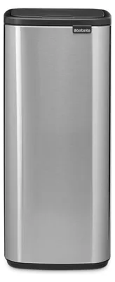 Imagen del producto de Cubo de basura Brabantia Bo Touch, 10 litros, rectangular, acero, acero, plástico, con pedal
