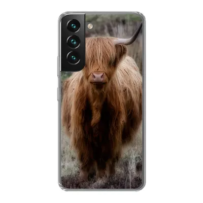 Produktbild von MuchoWow® Handyhülle Schutzhülle Hülle für Samsung Galaxy S22 Plus Schottischer Hochländer - Moos - Gras Silikon Softcase Handy Hülle - Schutzabdeckung