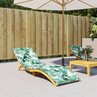 Image de vidaXL Coussin pour chaise longue Feuille Oxford Tissu - Coussin pour chaise longue - Coussins pour chaise longue - Coussin pour l'extérieur