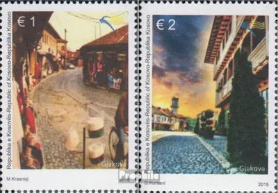 Produktbild von Briefmarken Kosovo 2015 Mi 300-301 (kompl.Ausg.) postfrisch Städte Kosovos: Gjakova