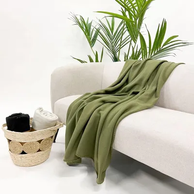 Produktbild von Rogon - Plaid - Dex - Olive Branch - 130 x 160 cm