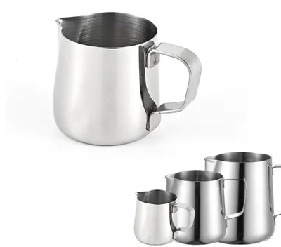 Melkopschuimkan 150 ml Edelstahl Milchaufschäumer Barista