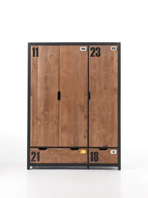 Produktbild von Vipack AXKL1319 Kleiderschrank 3-trg. Alex; ( 148 cm x 200 cm x 55 cm )