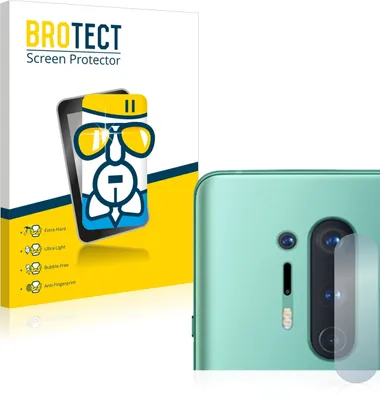 Produktbild von BROTECT Schutzglas für OnePlus 8 Pro (NUR Kameraschutz) Schutzfolie Panzer Folie Glas Display Schutz klar