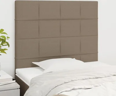 Produktbild von The Living Store Kopfteile 2 Stk. Taupe 100x5x78/88 cm Stoff