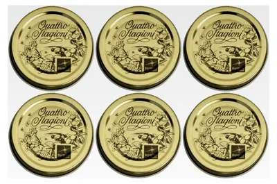 Produktbild von Deckel "Quattro Stagioni", 70 mm Durchmesser, 6 Stück