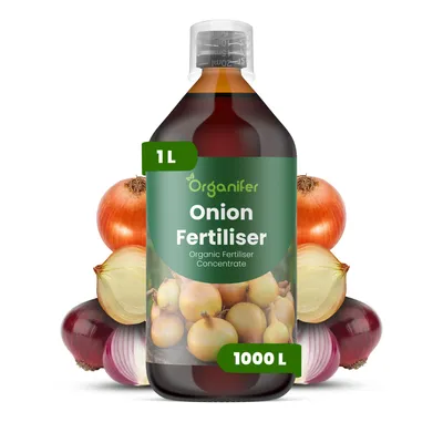 Zdjęcie produktu dla Cibula Nawóz Płynny 1 L – 2-1-8 NPK – Do Cibulu – Podporuje Silne Korzenie i Równomierny Wzrost Hlúz – Organifer