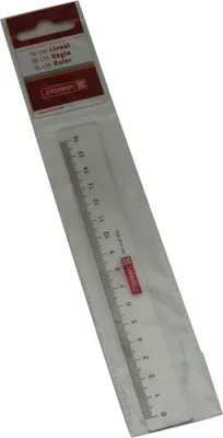 Produktbild von Brunnen 104977016 Lineal (für Schule und Büro 16 cm, glasklar)