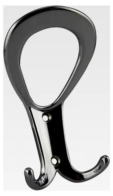 Produktbild von Kleiderhaken und Garderobenhaken mit einer Höhe von 113 mm in glänzendem Chrom