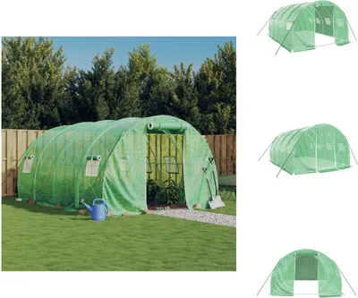 Immagine prodotto di vidaXL Serra con struttura in acciaio verde 12 m² 4x3x2 m - Serre