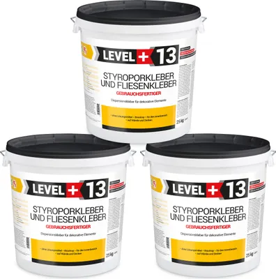 Produktbild von Styroporkleber 75Kg Korkkleber Renovieren Dispersionkleber Für Dekorplatten LEVEL+ RM13