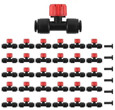 Imagen del producto de Riego por goteo. Goteros con 8 salidas, 30 unidades, de 1/4 de pulgada, para riego de jardines
