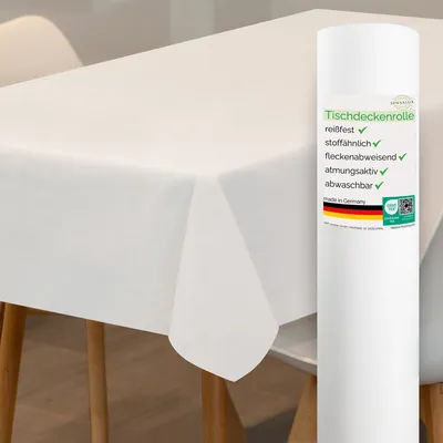 Produktbild von Sensalux Tischdeckenrolle, 1,50m x 25m Weiß