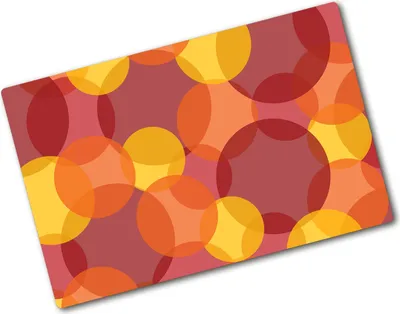 Produktbild von Tulup Glas Herdabdeckplatte - 80x52 cm - Glaskeramikkochfeld-Abdeckung Spritzschutz Glasabdeckplatte - Einteilig - Kunst: Modern & Klassisch - Farbige Kreise - Mehrfarbig