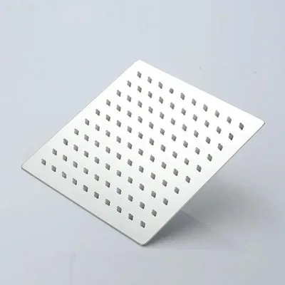Obrázek produktu pro Sprchová hlavice typu "regendusche" - průměr 25 cm - sprchová hlavice pro montáž na stěnu - nerezová ocel - čtvercová nebo kulatá - chromovaná