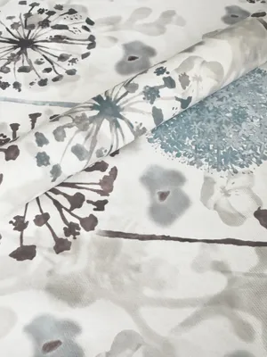 Produktbild von PVC Tischdecke DANDY Pusteblume blau weiß grau Wachstuch Breite & Länge wählbar abwaschbar, Größe:140 x 200 cm