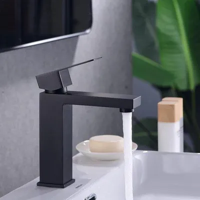 Immagine prodotto di Rubinetto per WC da 195 mm - Acciaio inossidabile - Miscelatore monomando - Rubinetti per acqua calda e fredda