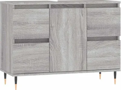 Obrázek produktu pro vidaXL Koupelnová skříňka Grey Sonoma 80x33x60 cm Dřevěný materiál
