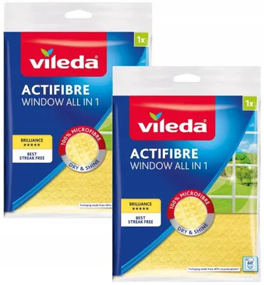 Produktbild von Vileda ACTIFIBRE Fenstertuch Mikrofaser 2 Stück