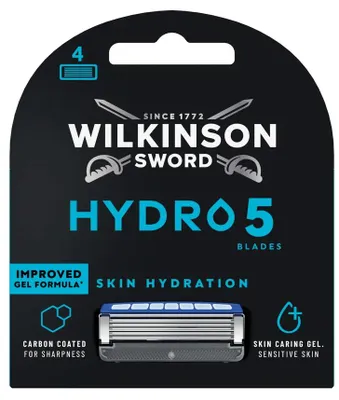 Image de Lames de rasoir Wilkinson Sword, Hydro5, paquet de 4