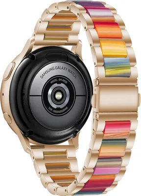 Produktbild von Strap-it Xiaomi Amazfit GTR Stahl Resin Armband (Roségold/Bunt)