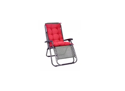 Produktbild von Loungekissen Stuhlkissen, Sitzkissen mit Bändern und Rückenlehne, Sitzauflage Auflage, Stuhlauflage, Bequeme Weichem, für Gartenstuhl Gartenliege Rote