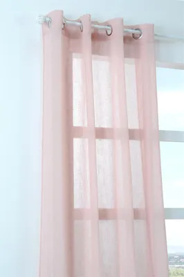 Obrázek produktu pro Záclona PALOMA s kroužky, 140 x 260 cm, růžový