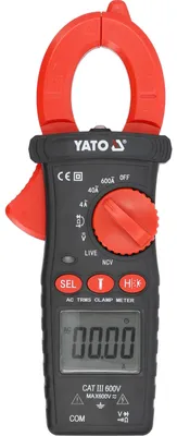Produktbild von Echter Effektivwert-Wechselstrom-Klemmstrommesser 600 A - YT-730935